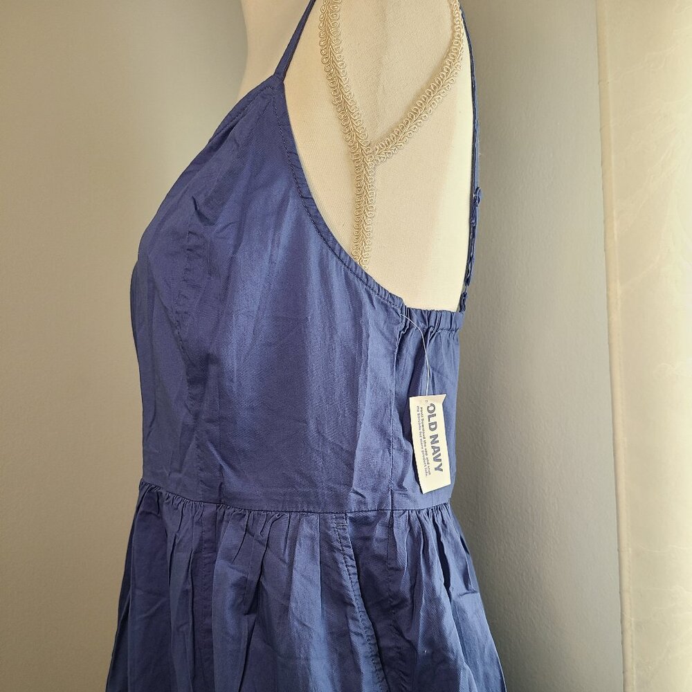 Old Navy Blue Cotton Maxi Dress (*has pockets)